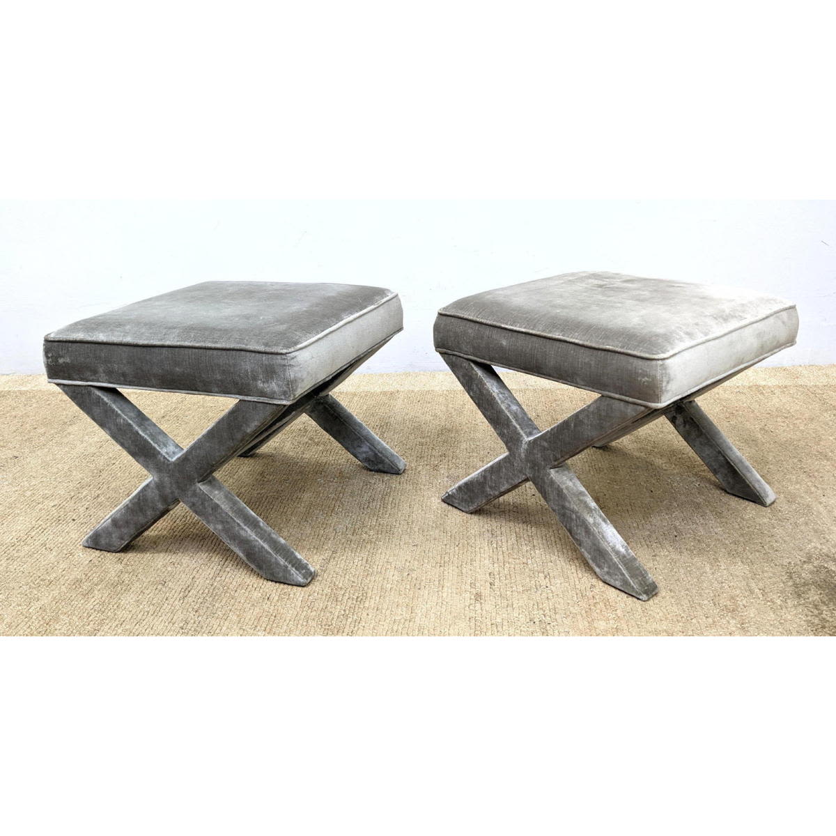 Pair JONATHAN ADLER X Base Stool