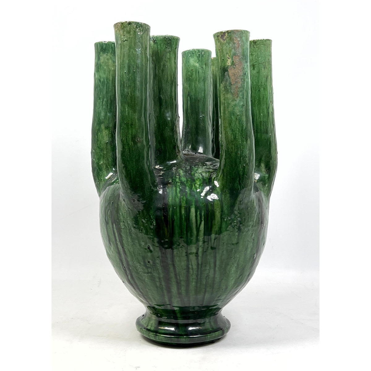 Green Tamegroute Moroccan pottery