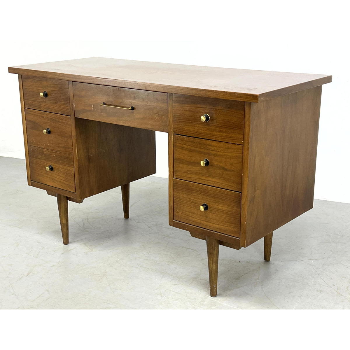 American Modern Walnut Desk 

Dimensions: