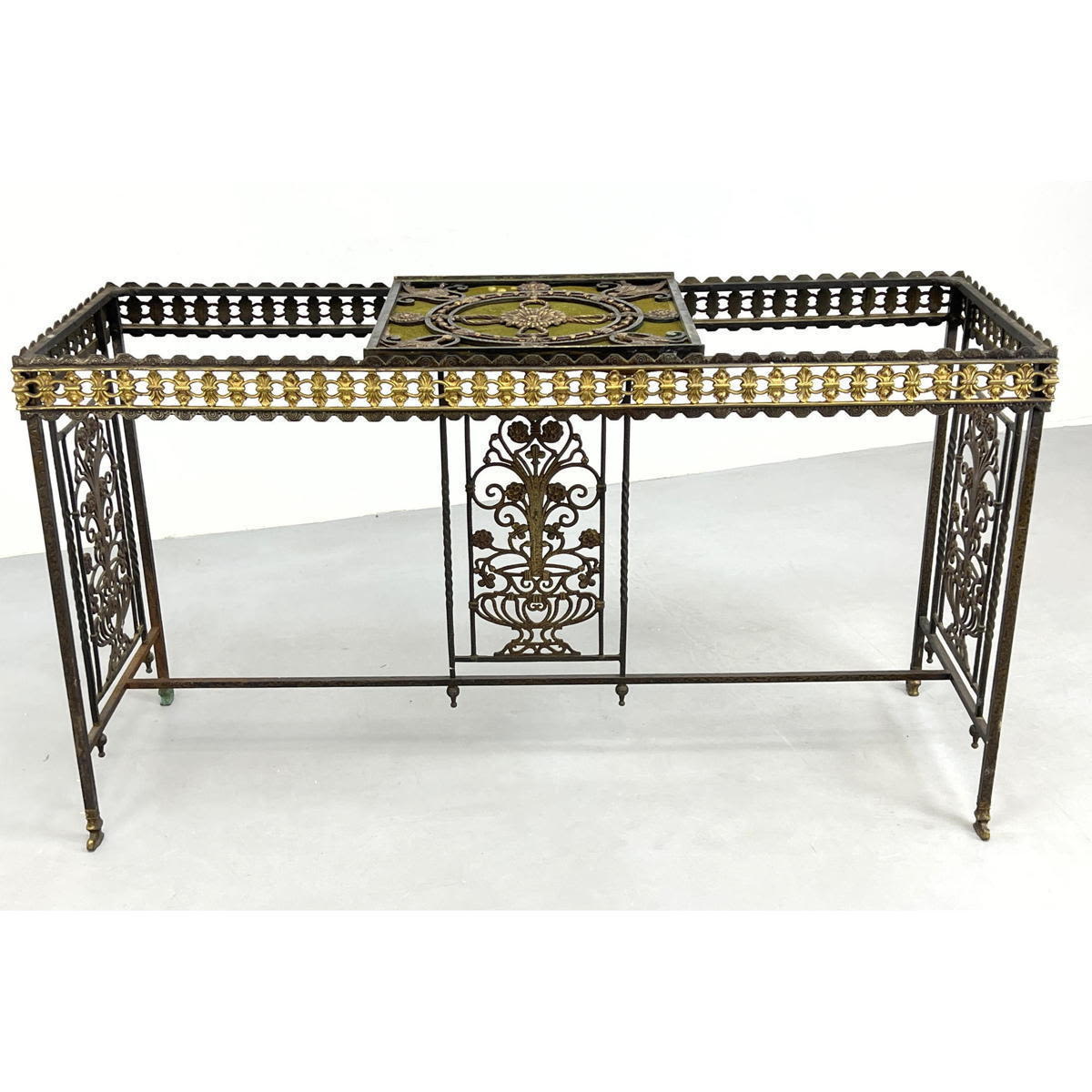 Ornate Italianate Iron Console 2baf45