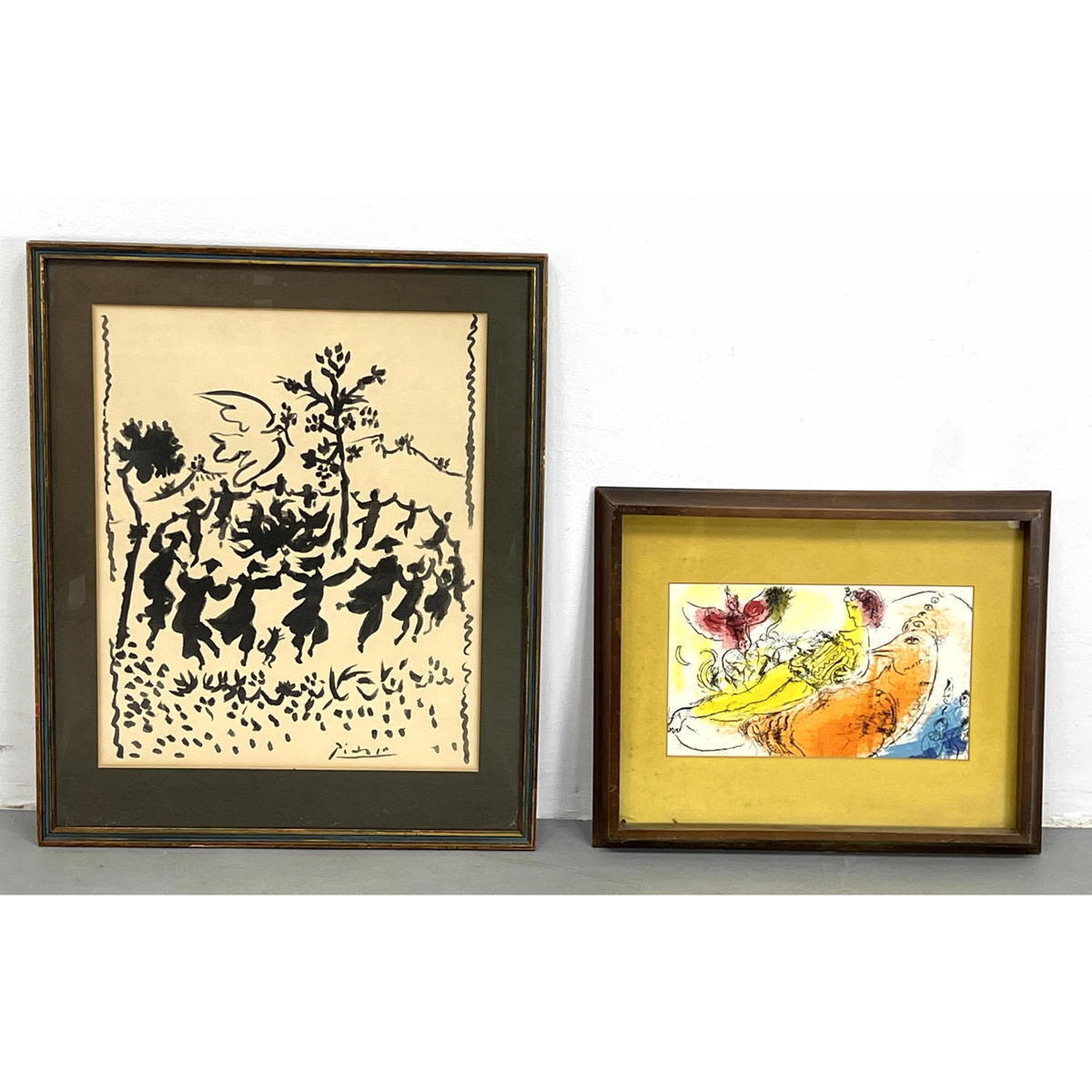 2pc Modern Artist Printed Art  2bafbc