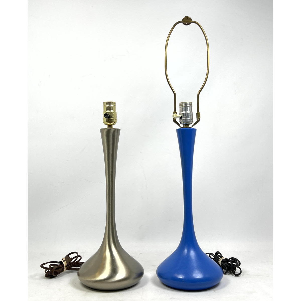 2pc Metal Modernist Table Lamps  2bafb9