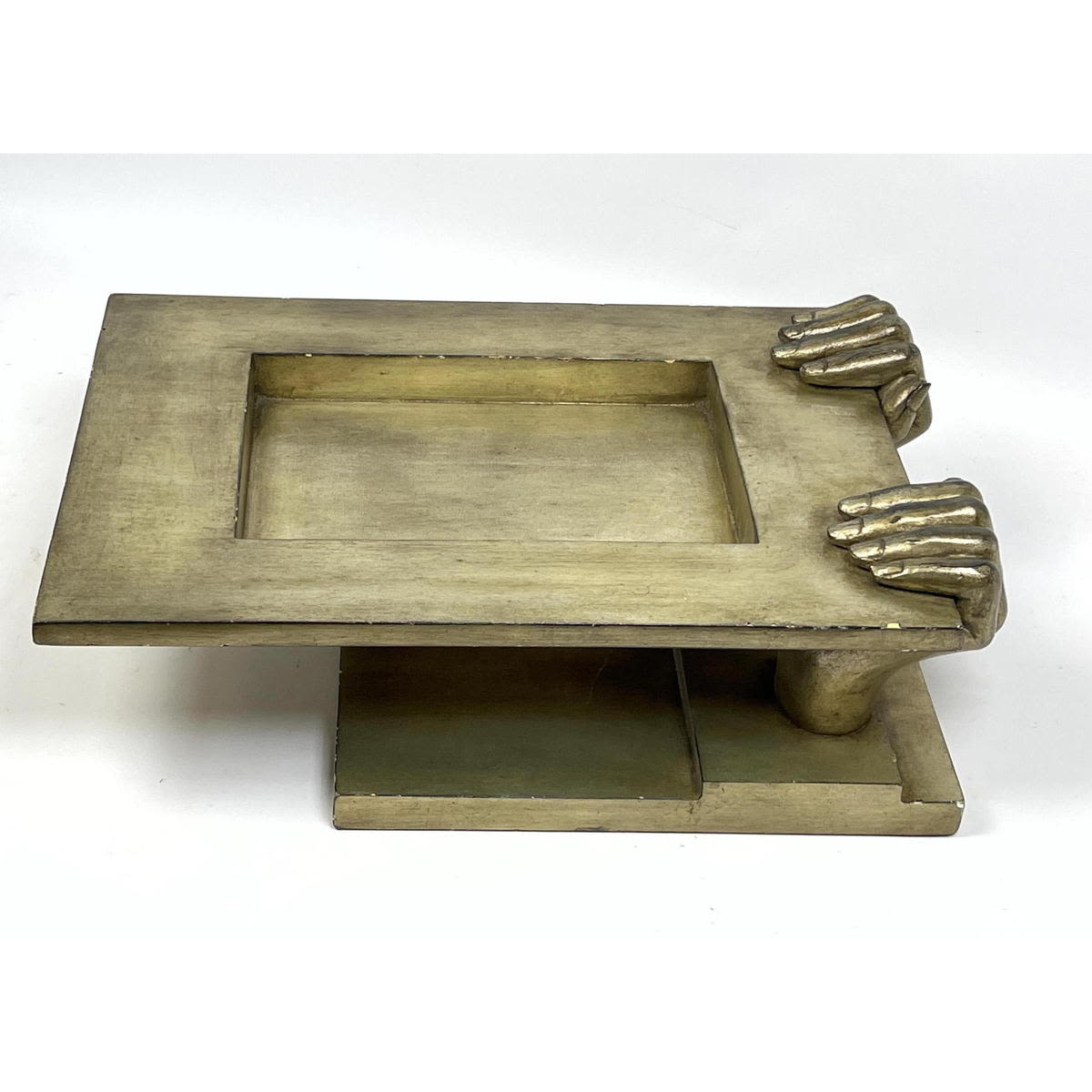 Decorative hands form serving tray