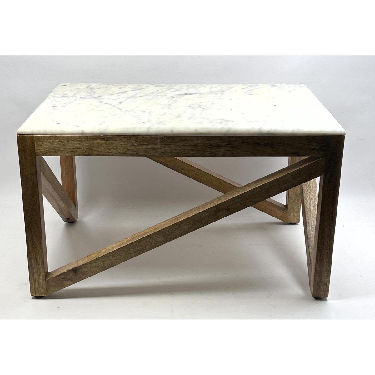 Small Marble Top Table. Cleverly constructed