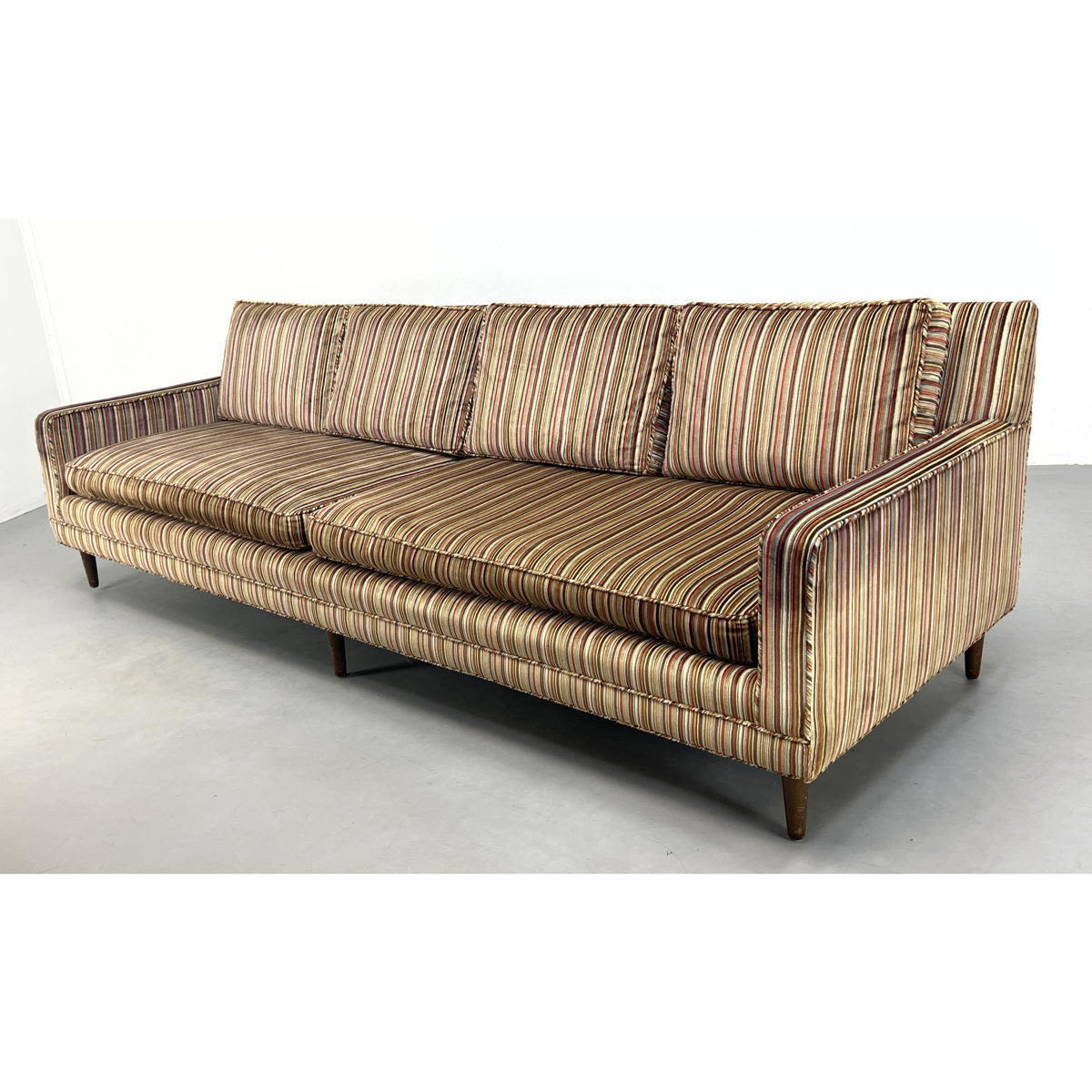 American Modern Peg Leg Sofa Couch.