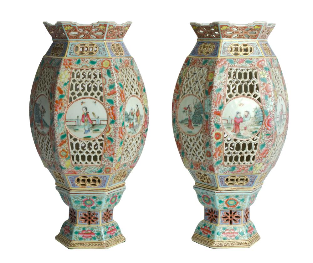 PAIR OF CHINESE PORCELAIN LANTERNSof 2bb1f6