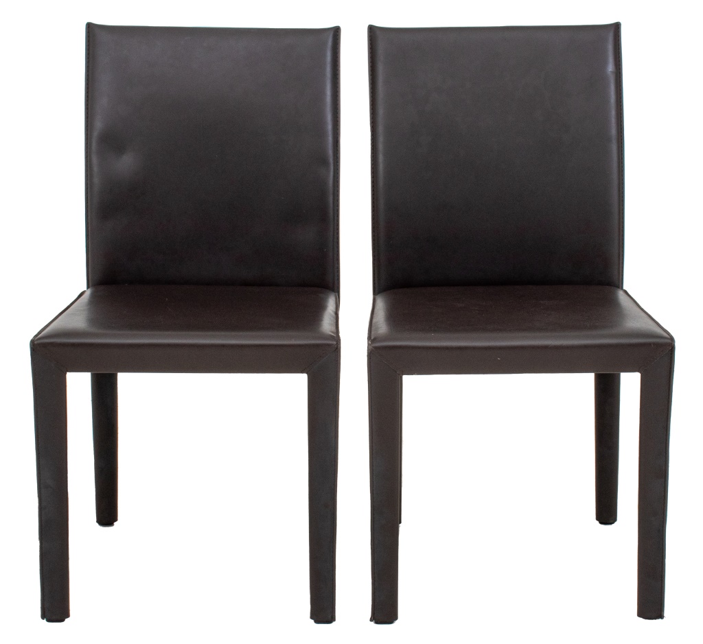 MARIA YEE BROWN FAUX LEATHER DINING