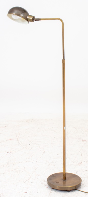 BRASS READING FLOOR LAMP Brass