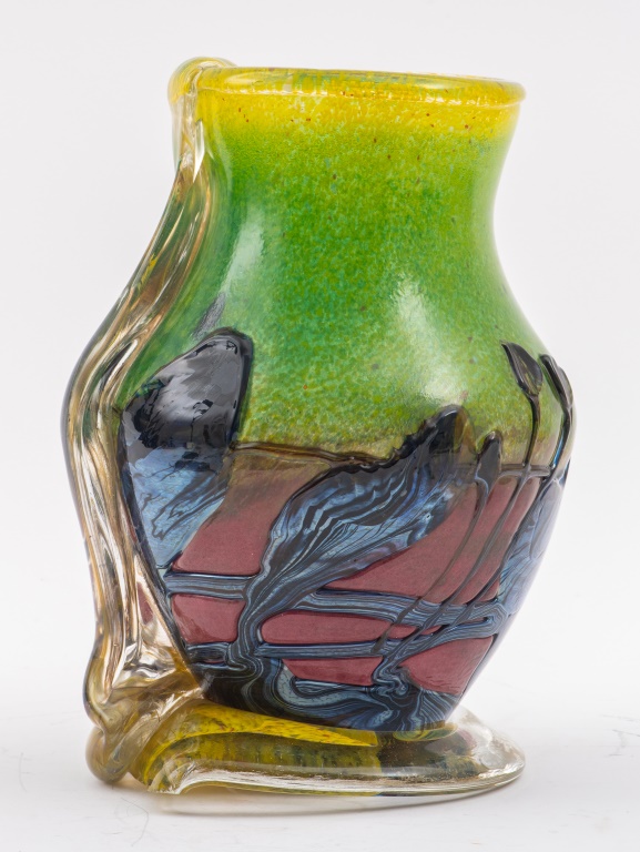 JEAN-CLAUDE NOVARO ART GLASS VASE