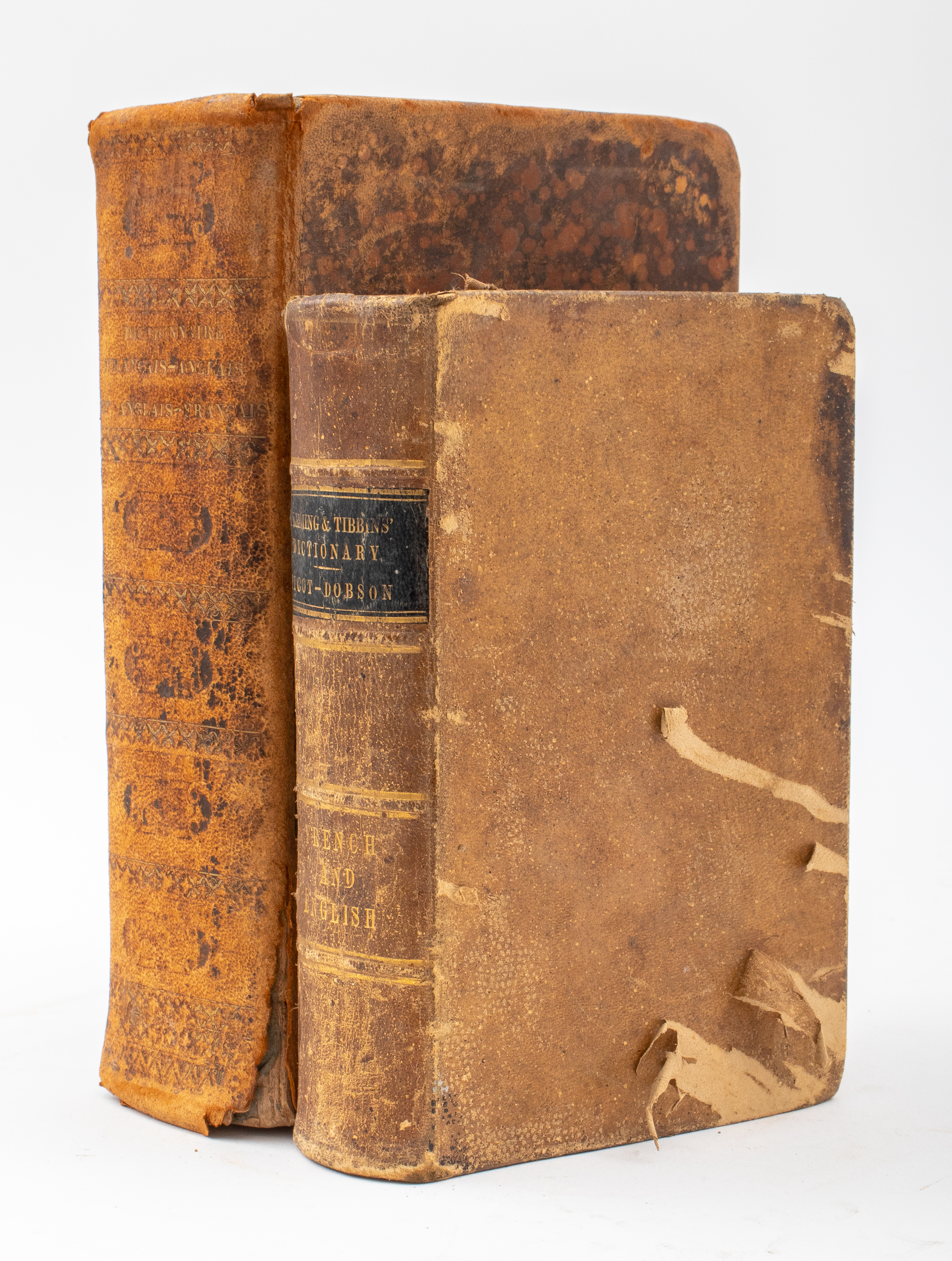 EARLY-MID 19TH C. FRENCH ENGLISH DICTIONARIES,