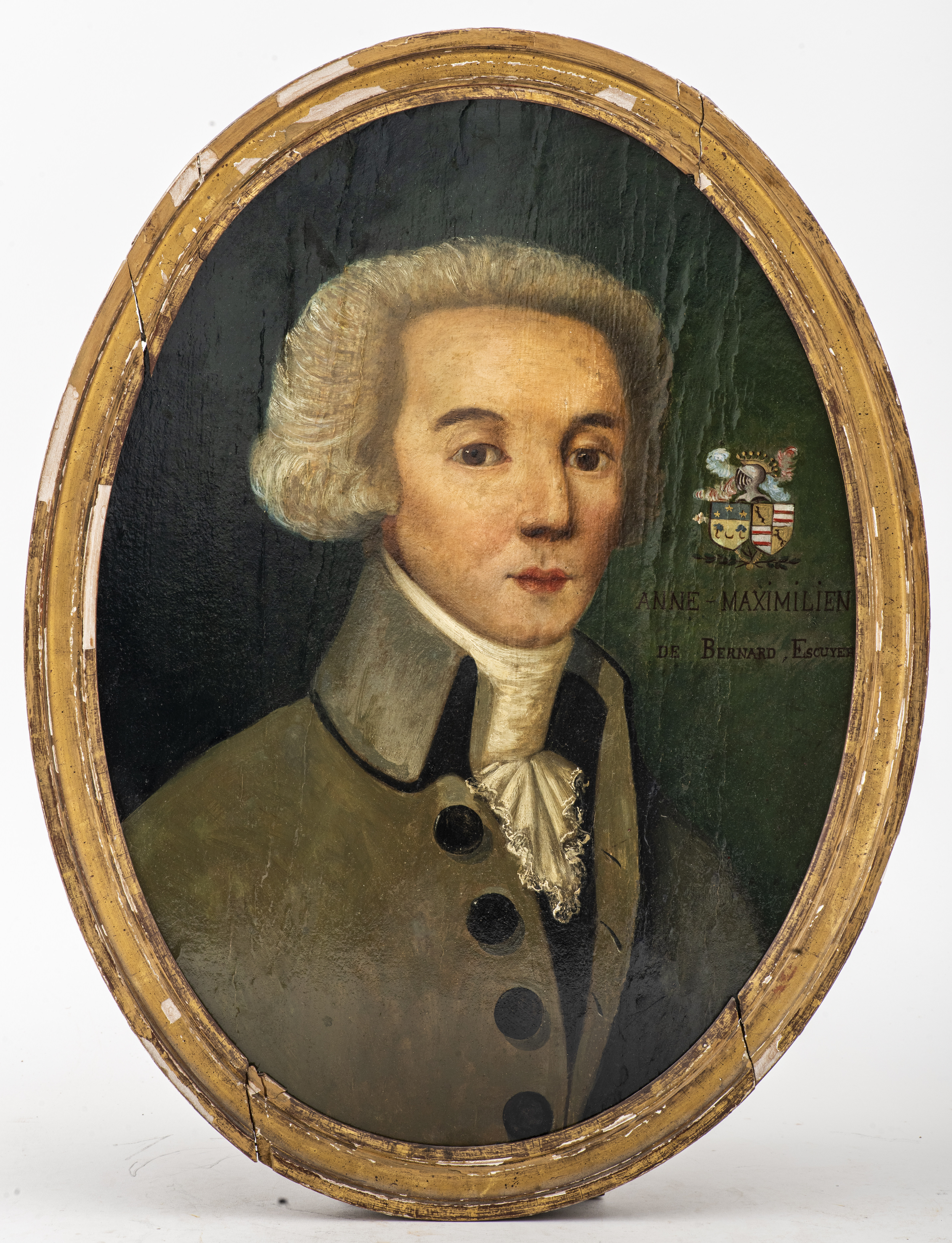 PORTRAIT OF A FRENCH NOBLEMAN OIL 2be110