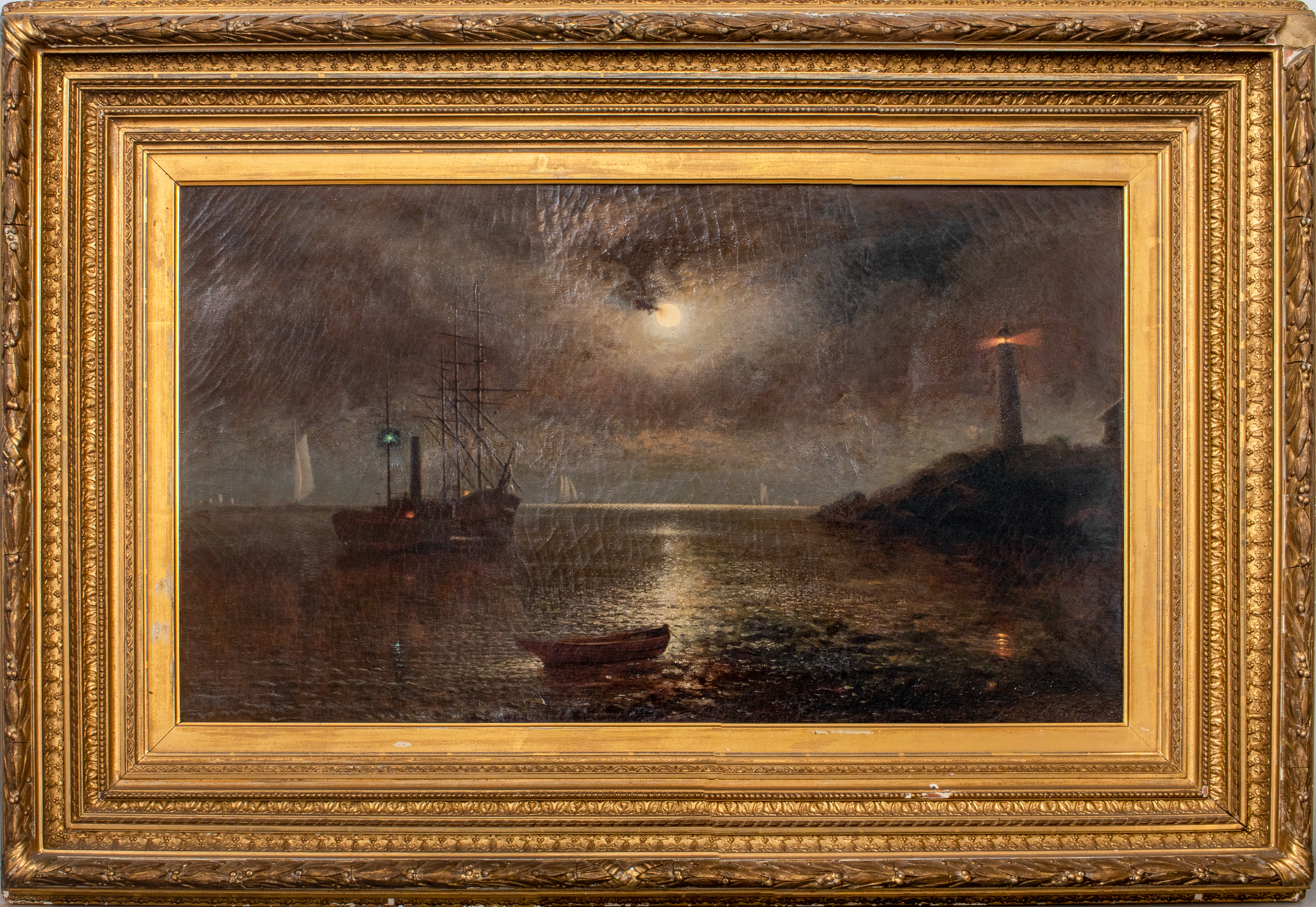 ALFRED PERKINS SEASCAPE IN MOONLIGHT