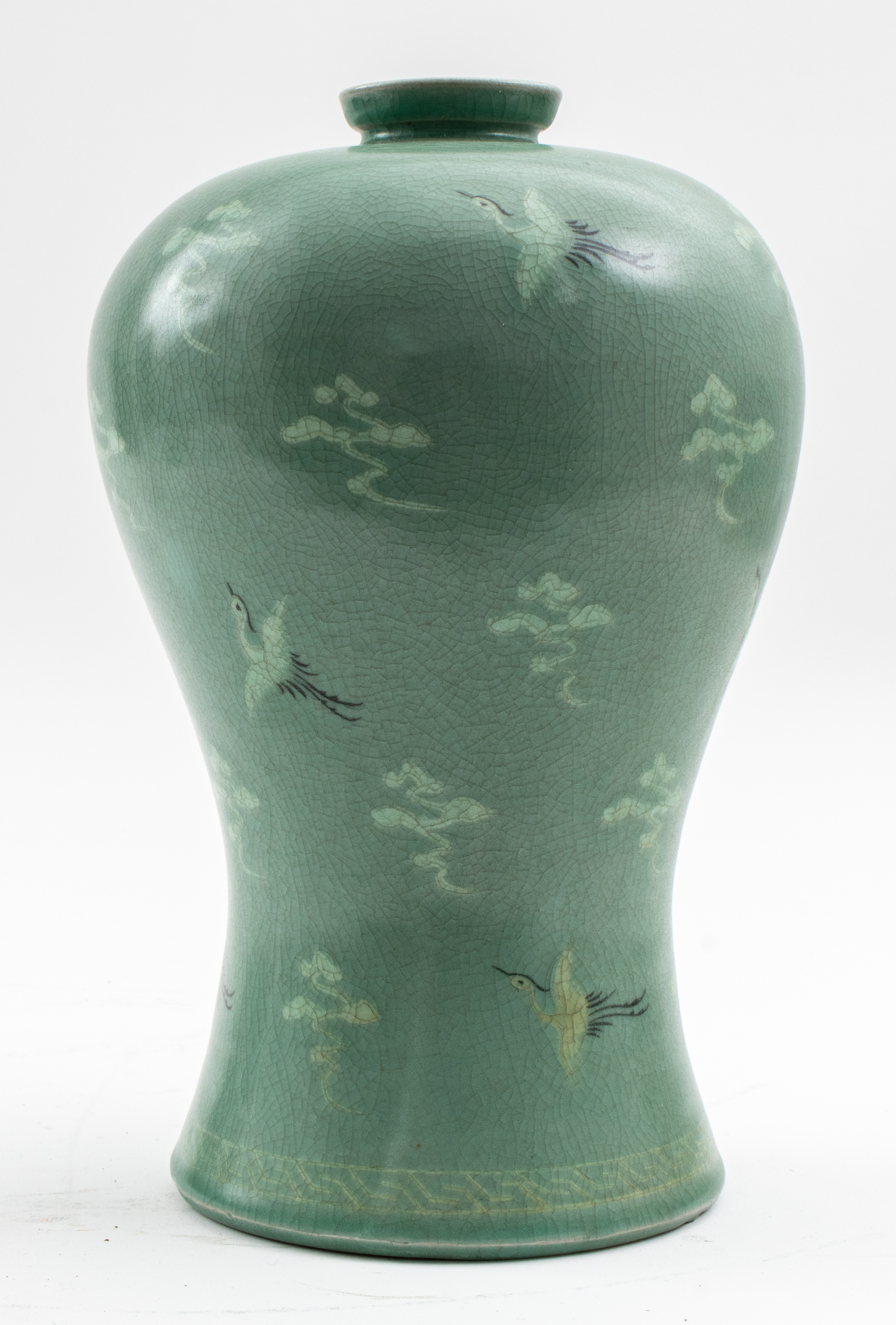 KOREAN CELADON PORCELAIN PLUM VASE 2be37a