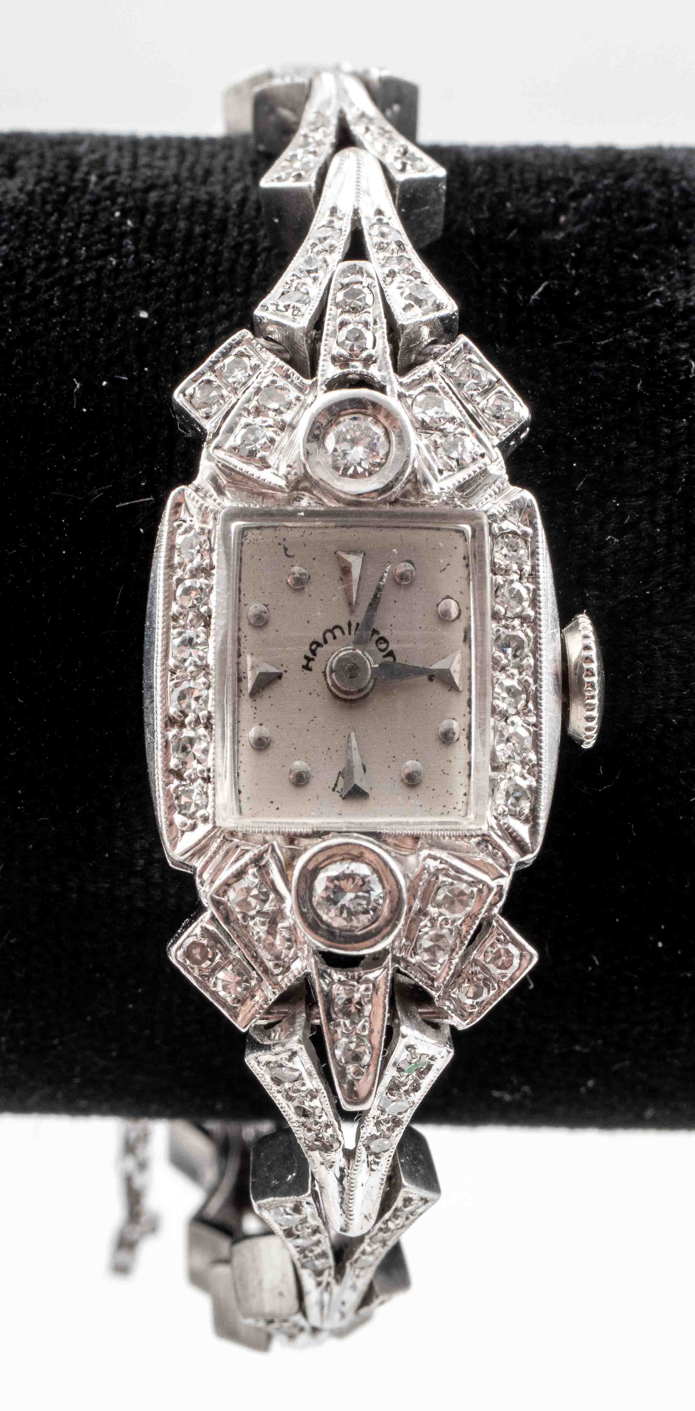 VINTAGE HAMILTON PLATINUM DIAMOND