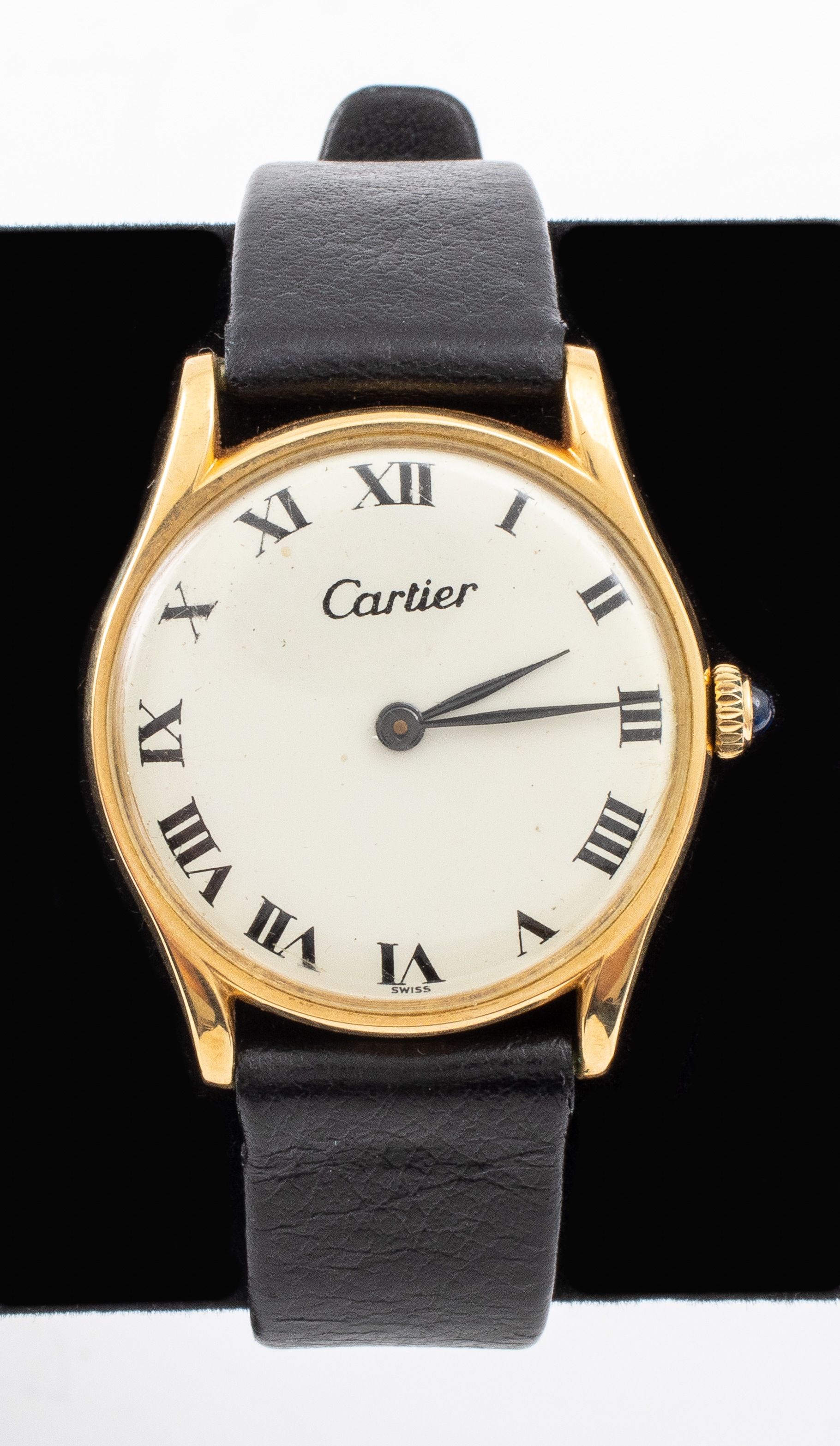 CARTIER 14K YELLOW GOLD LEATHER 2be519
