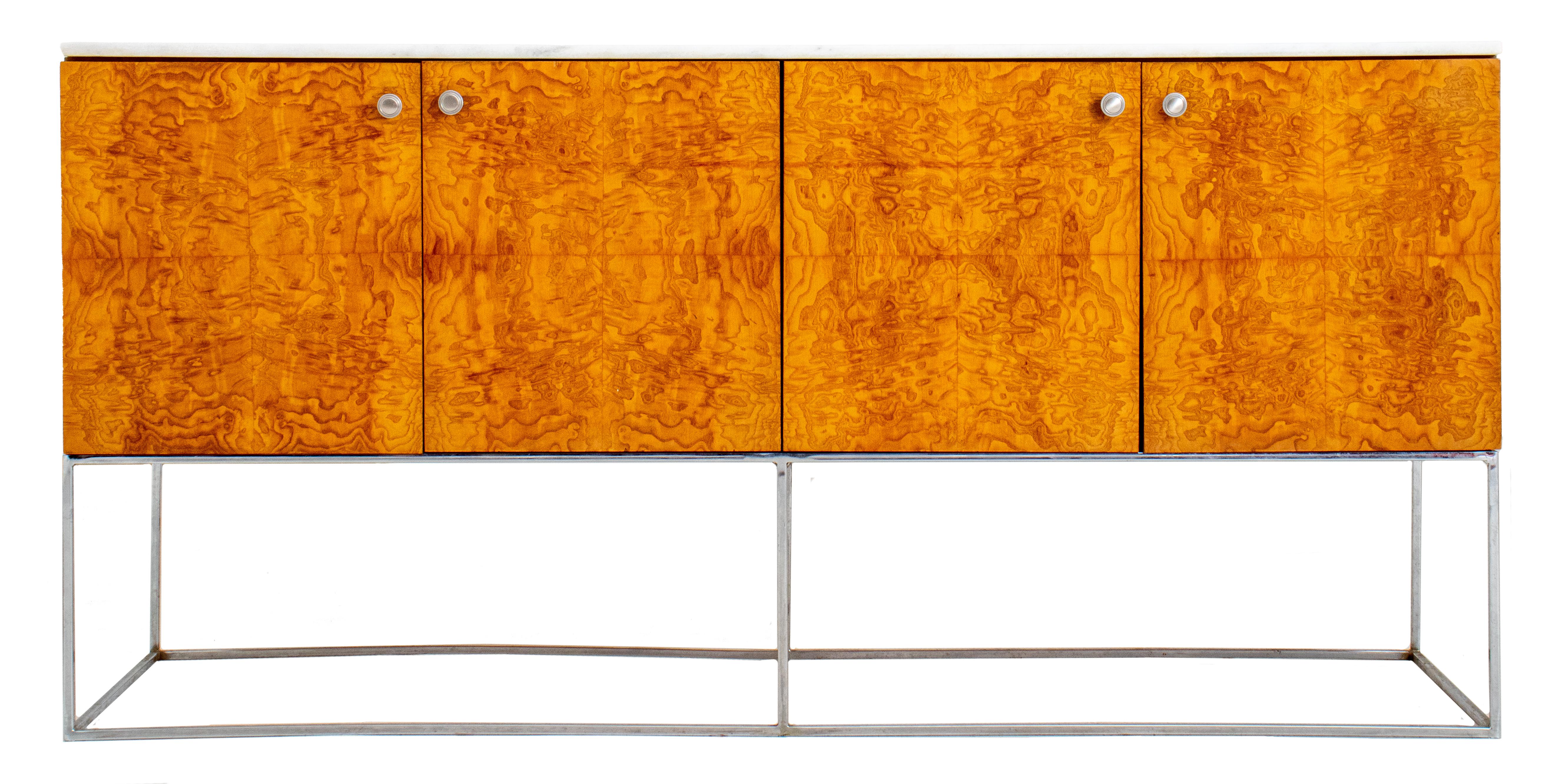 MILO BAUGHMAN MODERN BURLWOOD SIDEBOARD 2be5dd