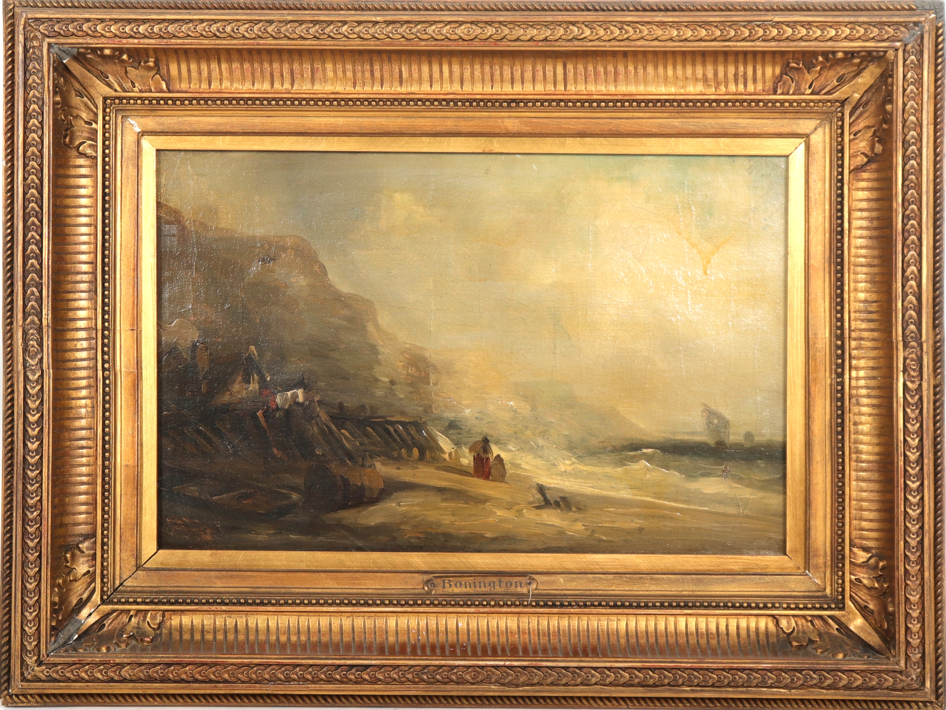 R. BONINGTON MANNER OIL ON CANVAS