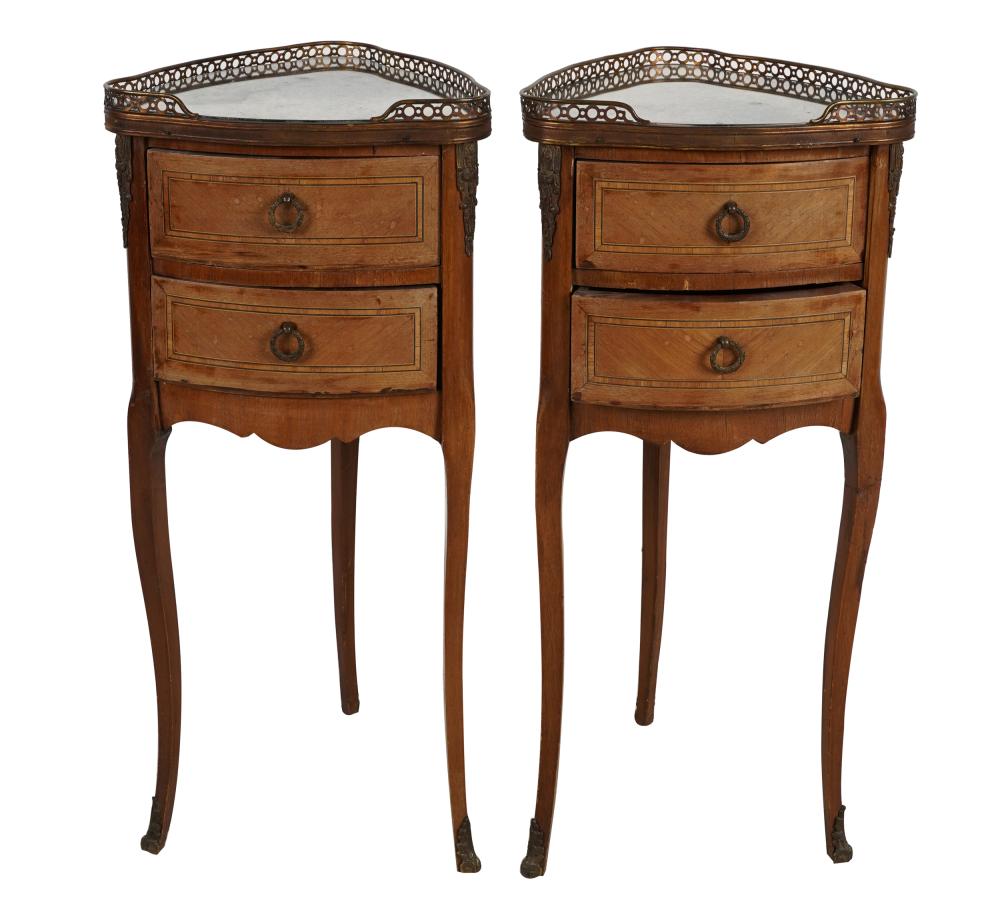 PAIR OF FRENCH GILT METAL-MOUNTED