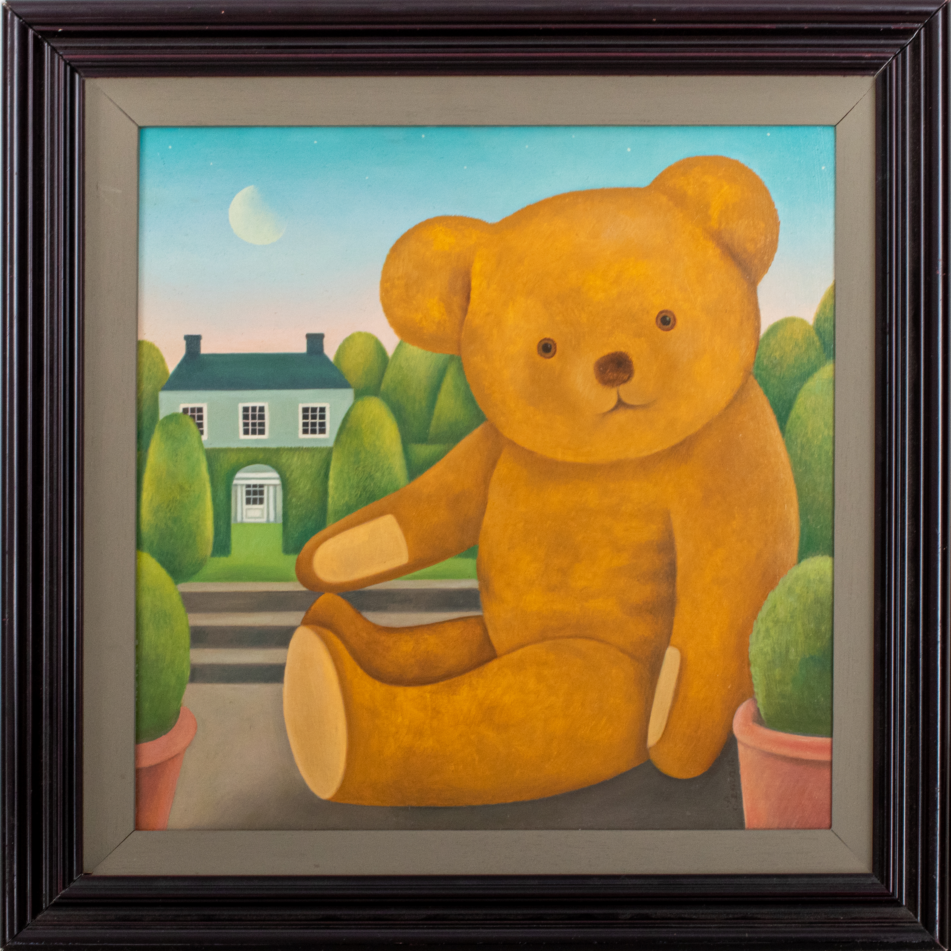 MARTIN LEMAN TEDDY BEAR OIL ON