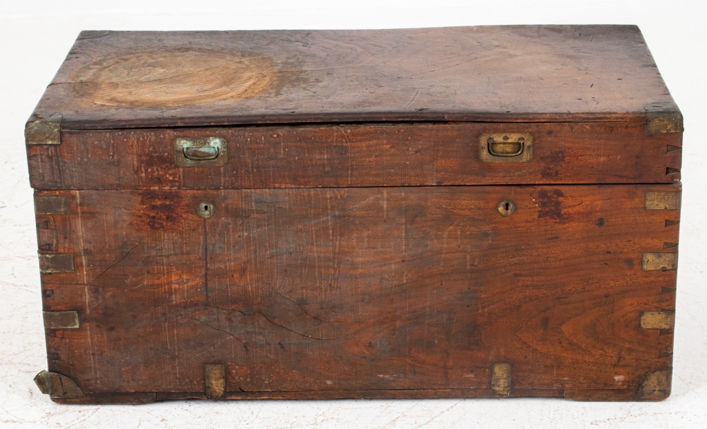 CHINESE BRASS BOUND  CAMPHORWOOD CHEST