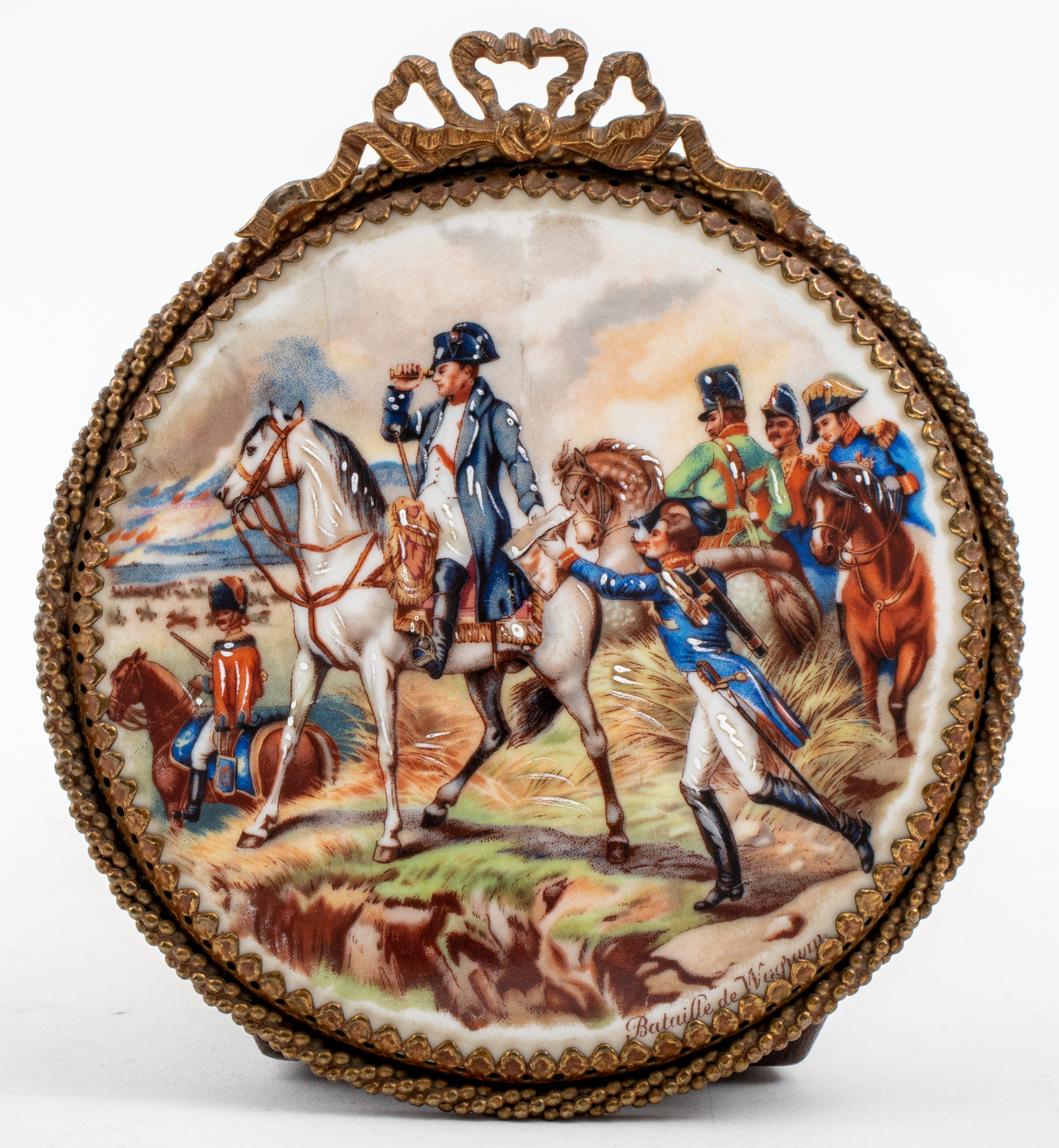 NAPOLEON AT BATTLE OF WAGRAM PORCELAIN 2bcbee