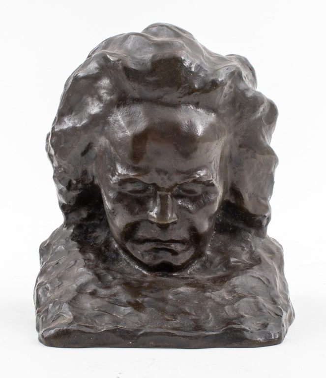 DEPREZ BEETHOVEN BRONZE BUST SCULPTURE