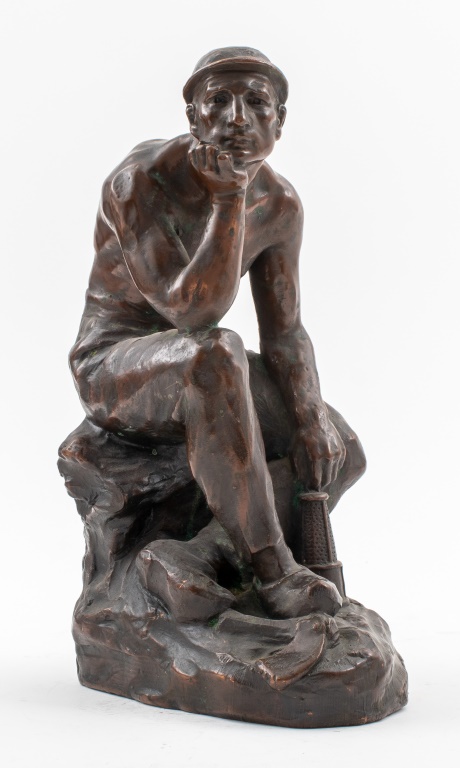 GUSTAVE VAN VAERENBERGH MINER BRONZE