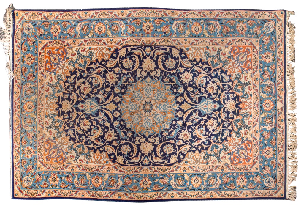 PERSIAN ISFAHAN HAND KNOTTED SILK 2bd08f