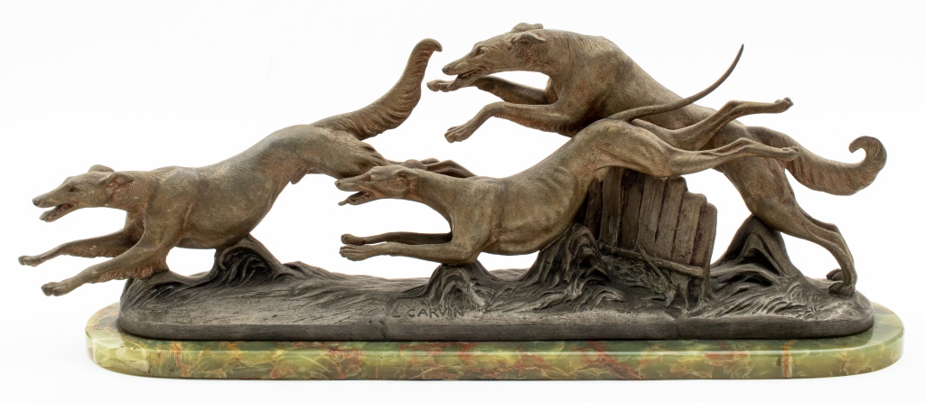 AFTER L. CARVIN, "THREE GREYHOUNDS"