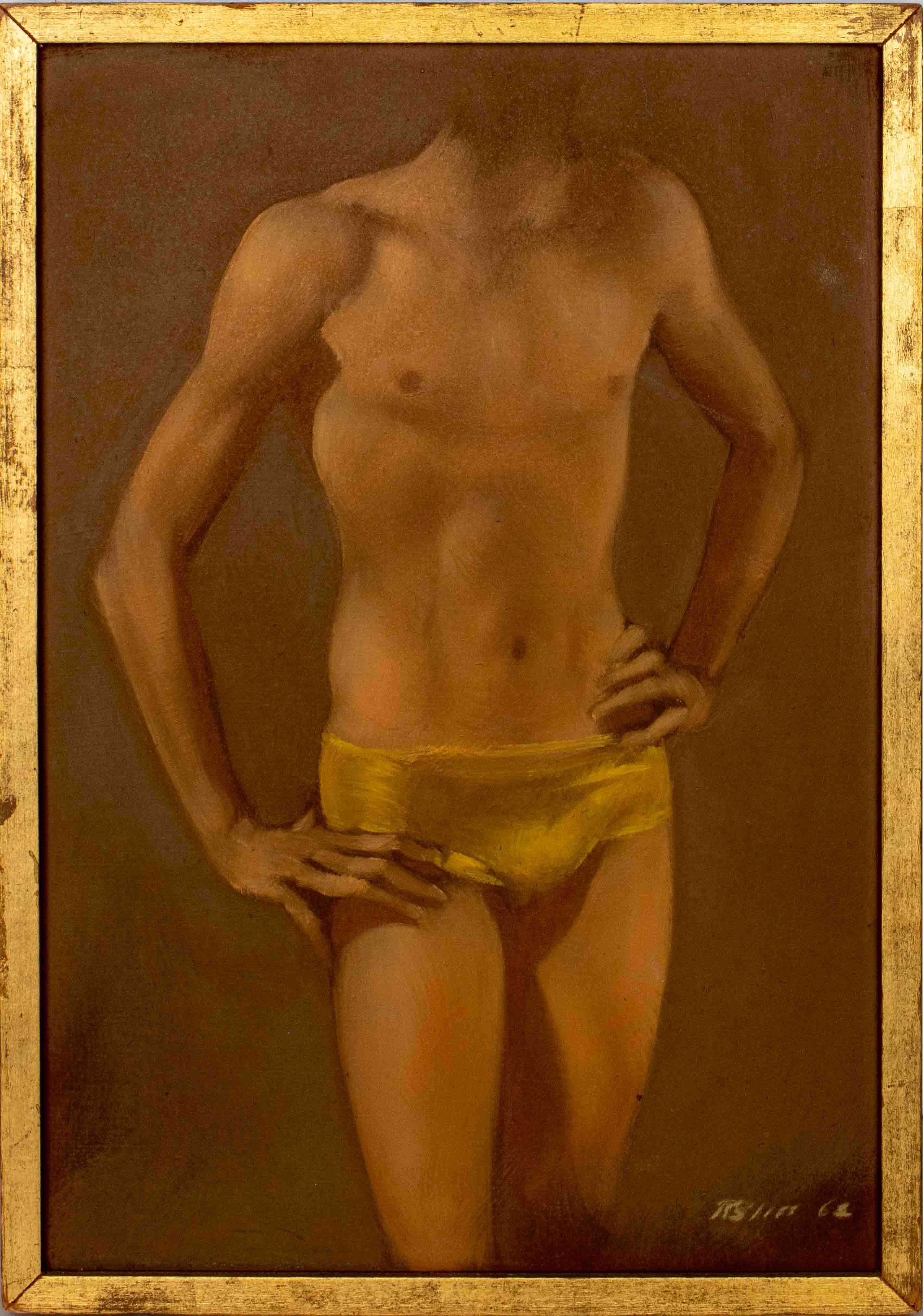 ROBERT BLISS "YELLOW TORSO" OIL