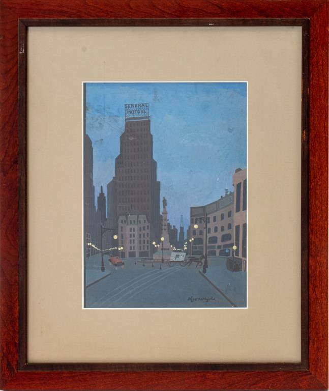 ADOLPH KRONENGOLD NEW YORK GOUACHE 2bda1b