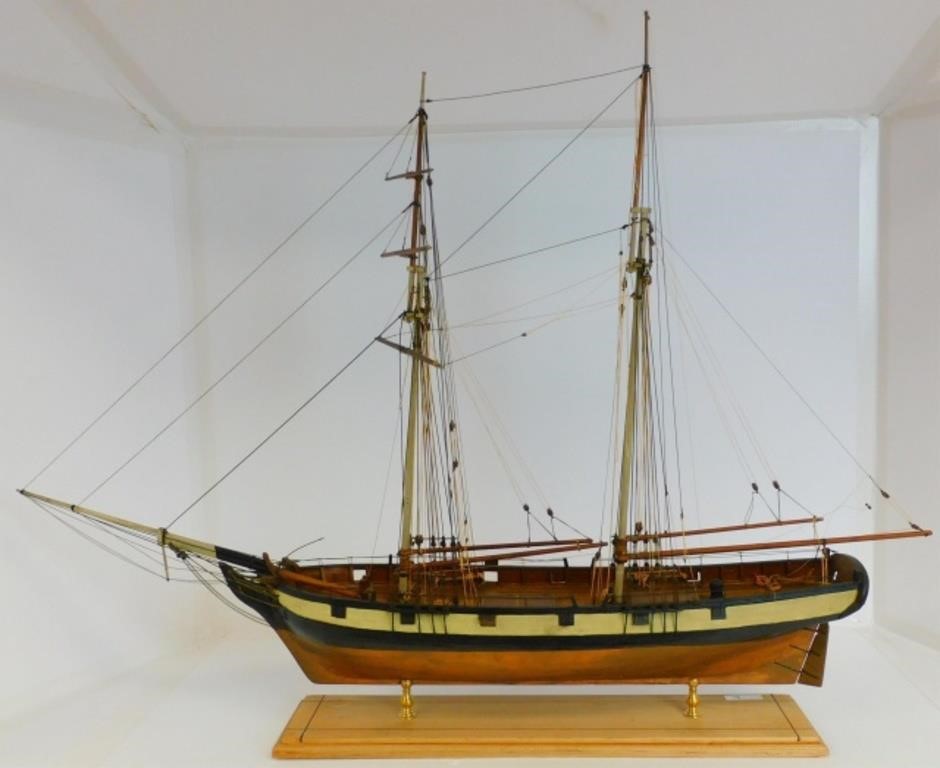 HANDMADE TWO MASTED COASTAL SCHOONERmodel 2c17de