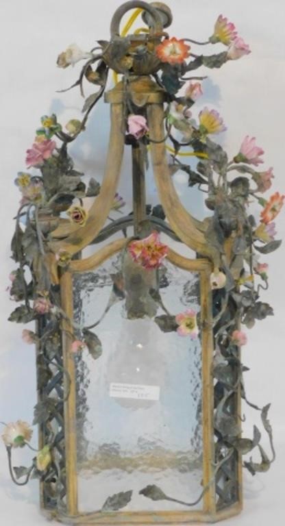 EARLY 20TH C CHANDELIER GILDED 2c1813