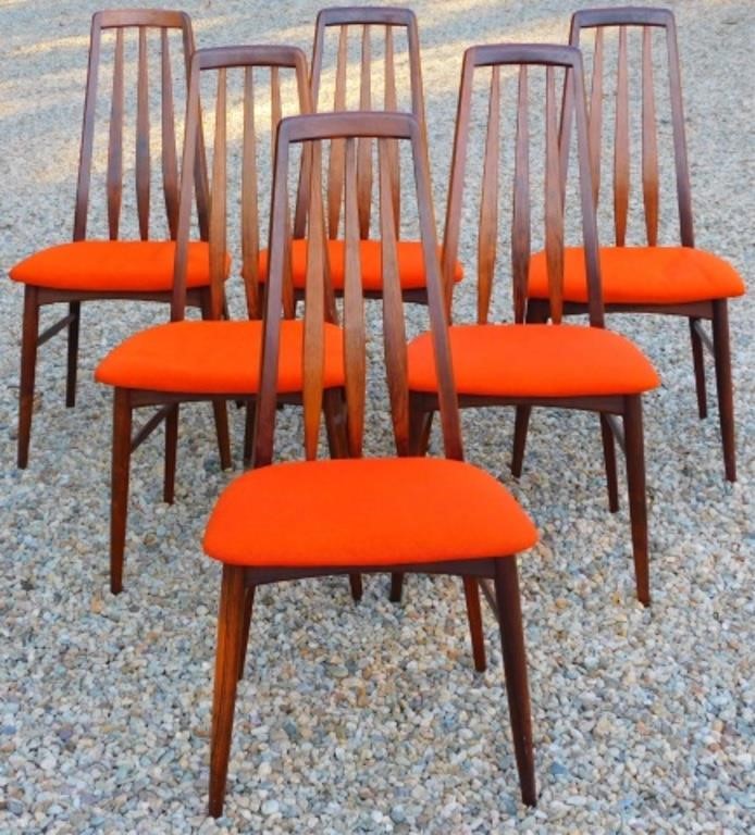 SET OF 6 EVA DINING CHAIRS BY NIELS