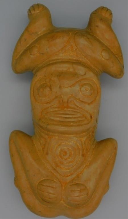 TAINO ANTHROPIC STONE FIGURE. UNUSUAL