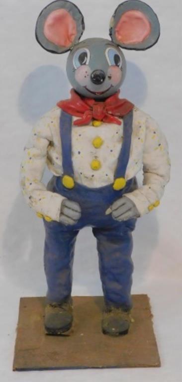 LATE 20TH C FIBERGLASS CLOWN MOUSE  2c18c3