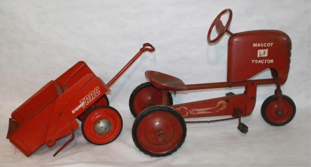 TWO VINTAGE CHILDREN'S RIDE-ON