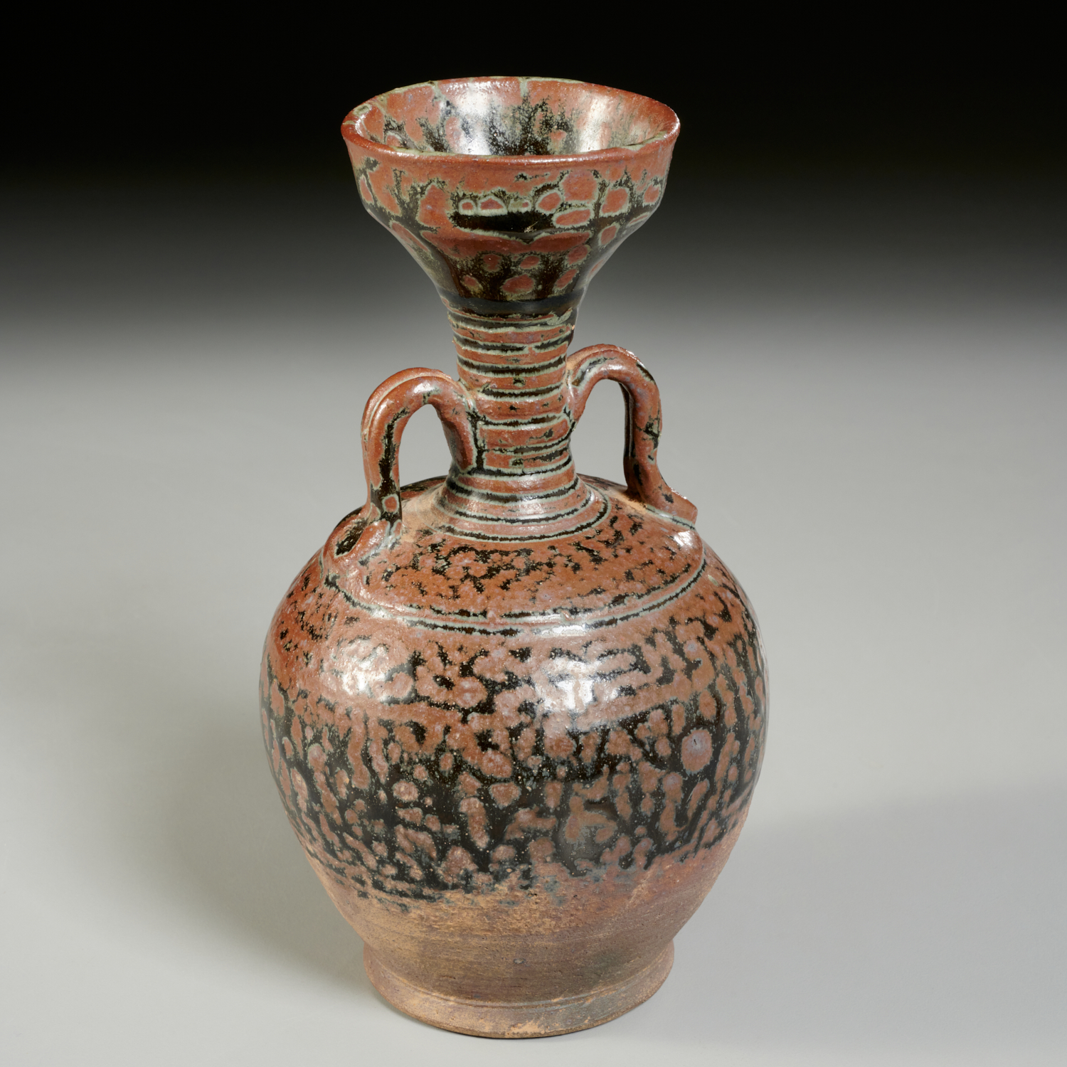 CHINESE BROWN AND OIL SPOT GLAZED