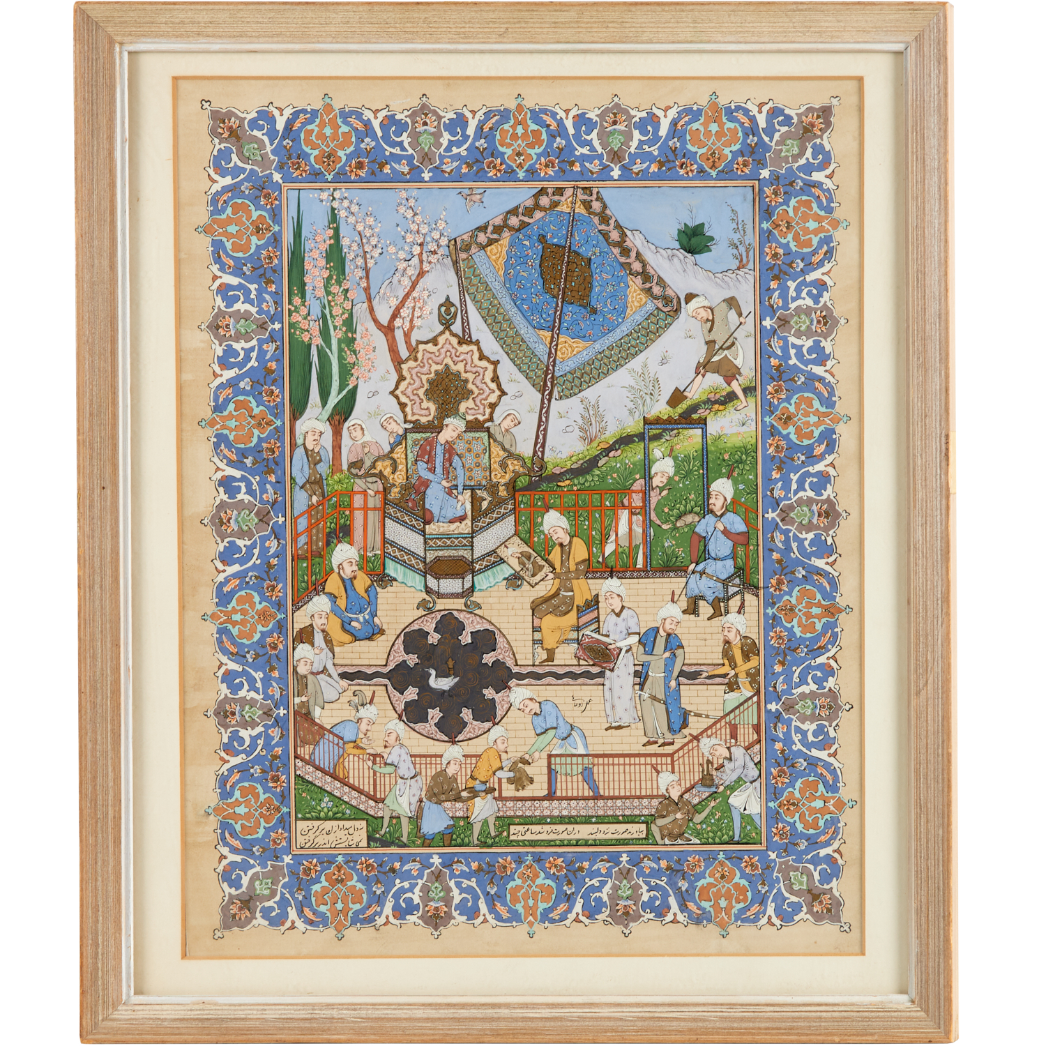 MUGHAL SCHOOL LARGE COURT PAINTING 2bf5e5