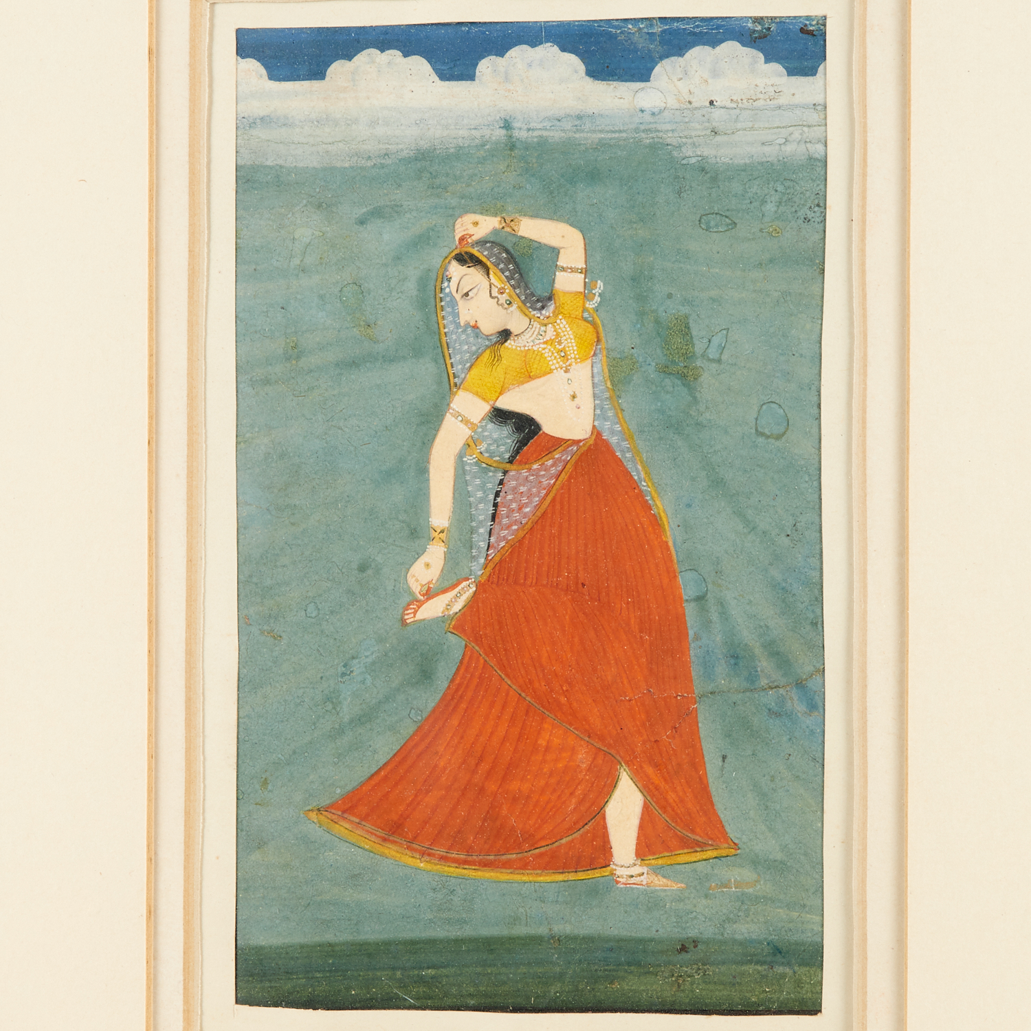 MUGHAL SCHOOL PORTRAIT OF A DANCER 2bf5f6