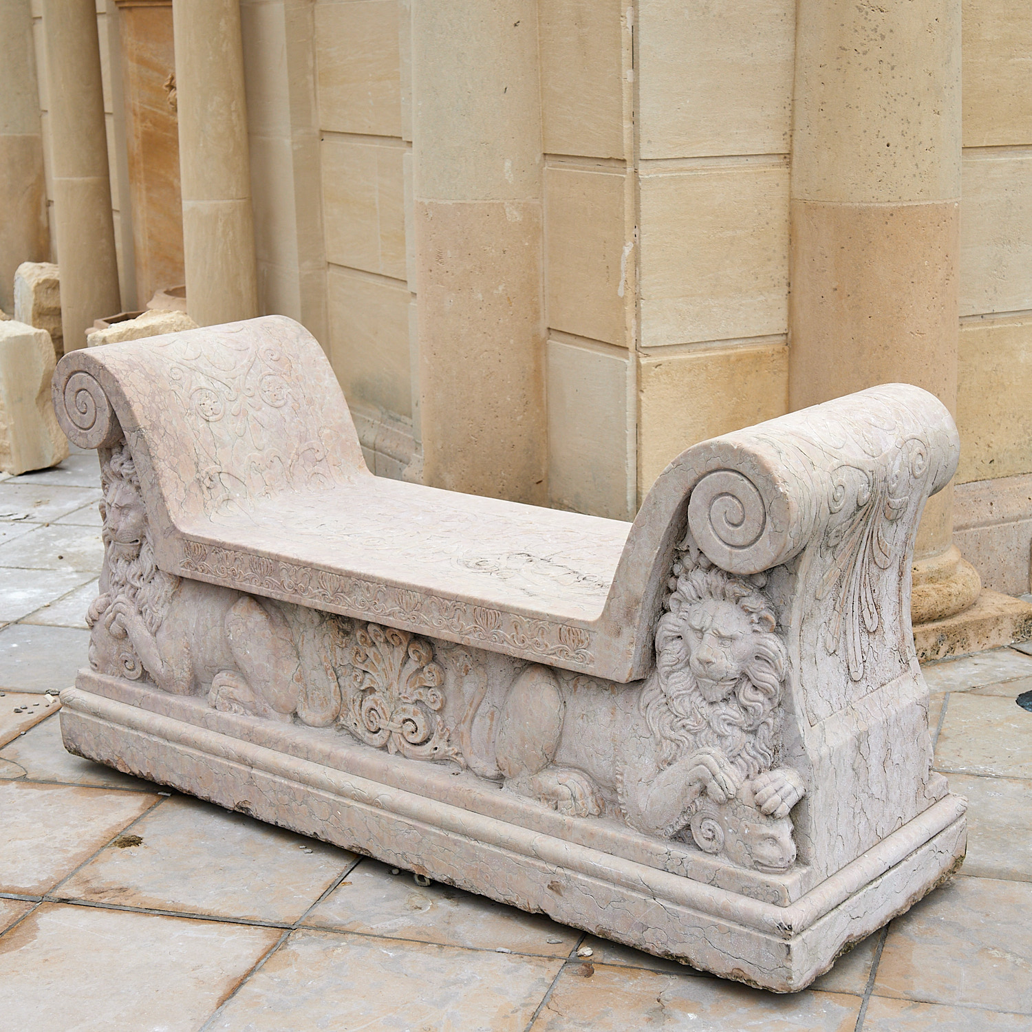 ITALIAN ROMANESQUE STYLE MARBLE