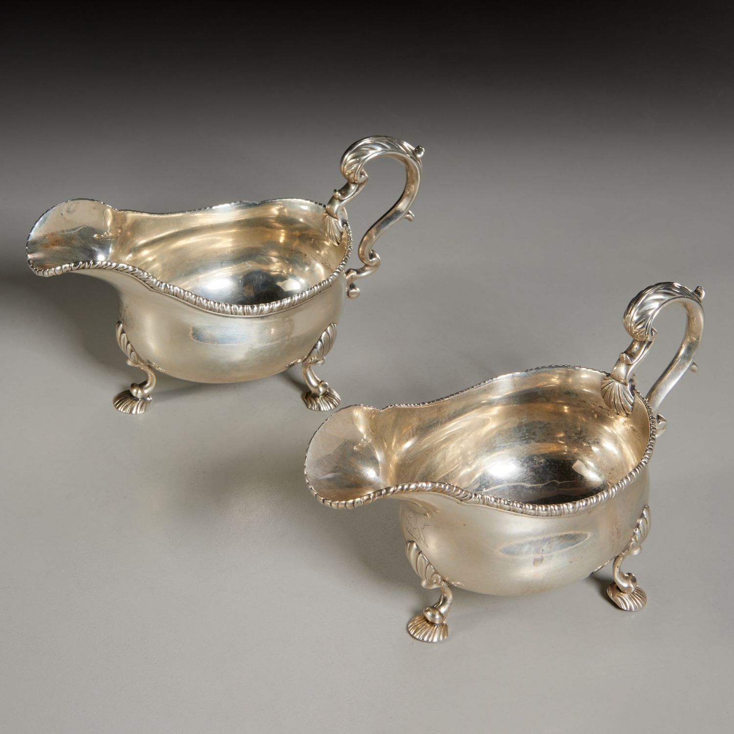PAIR GEORGE II STERLING SILVER 2bf6a1