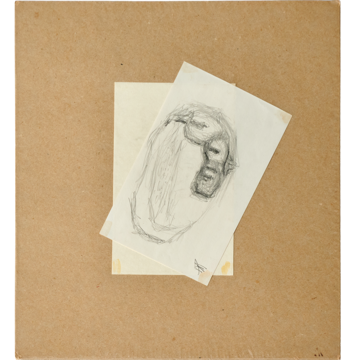 FREDERICK KIESLER, PENCIL DRAWING