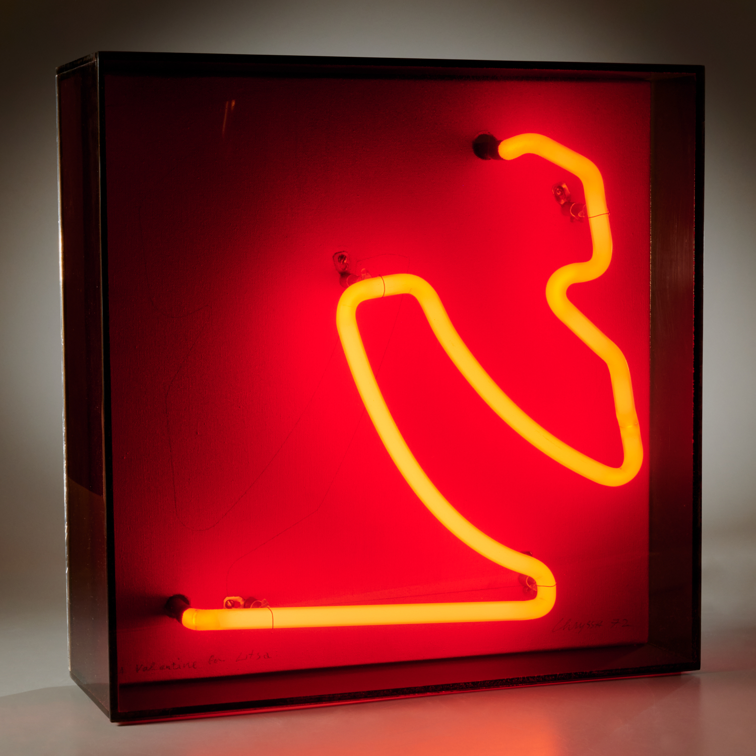 CHRYSSA, NEON SCULPTURE, 1972 Chryssa