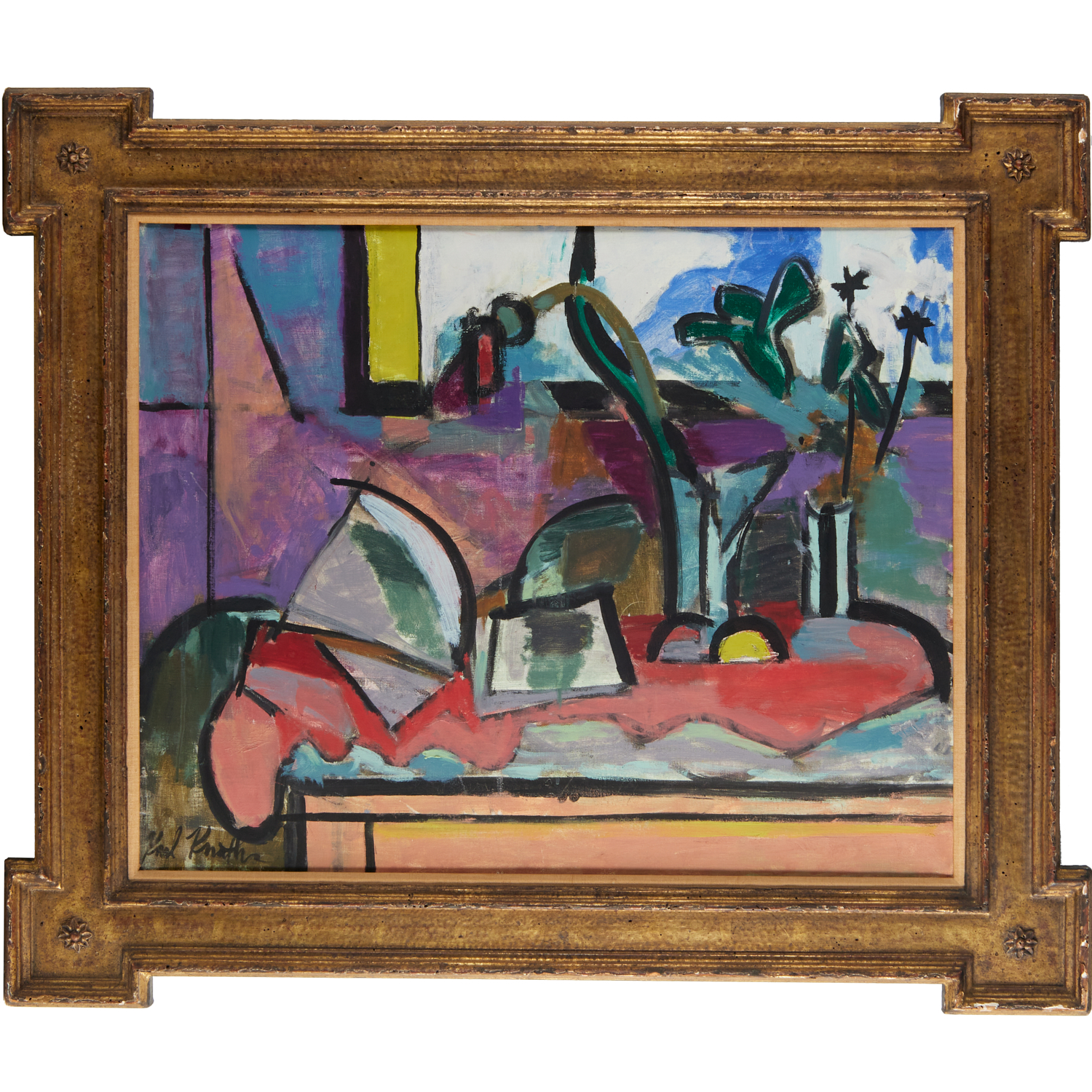 KARL KNATHS OIL ON CANVAS 1958 2bf8c4