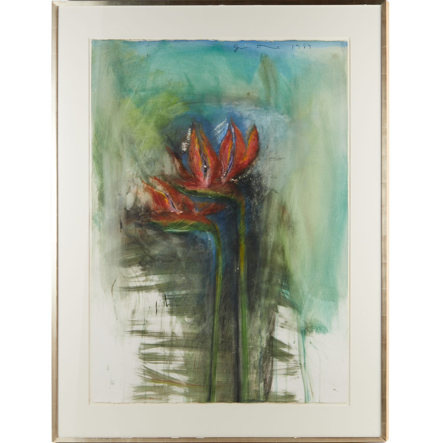 JIM DINE LARGE MIXED MEDIA ON 2bf8e3