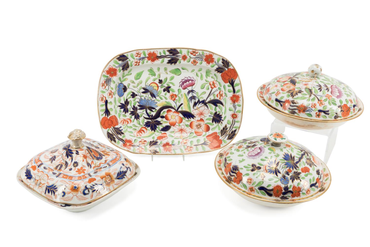 4PC SELECTION OF ENGLISH IMARI 2bfbb7