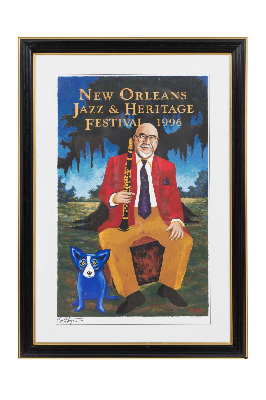 GEORGE RODRIGUE 1996 BLUE DOG 2bfbe2