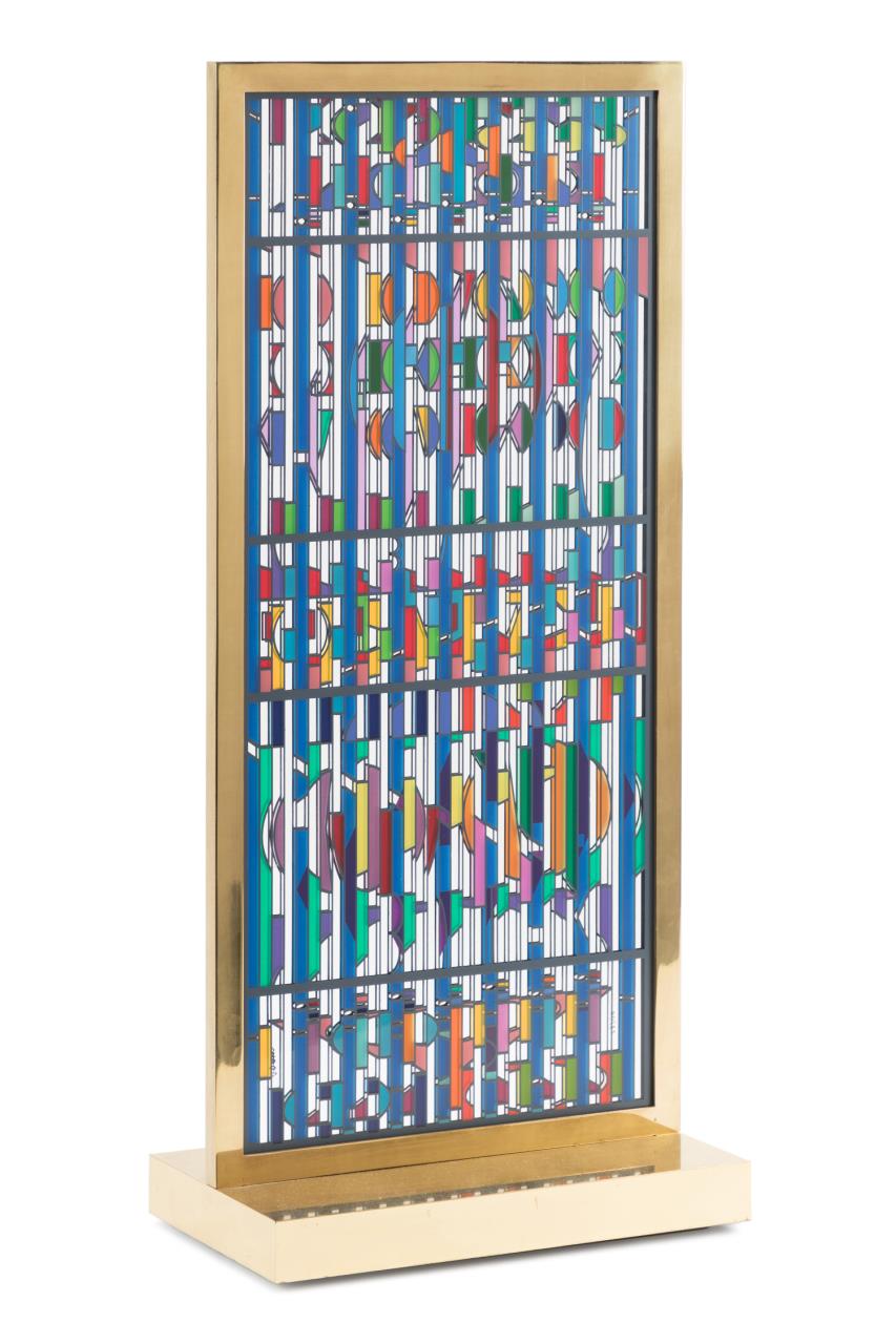 YAACOV AGAM "SHALOM WINDOW" LIGHTED