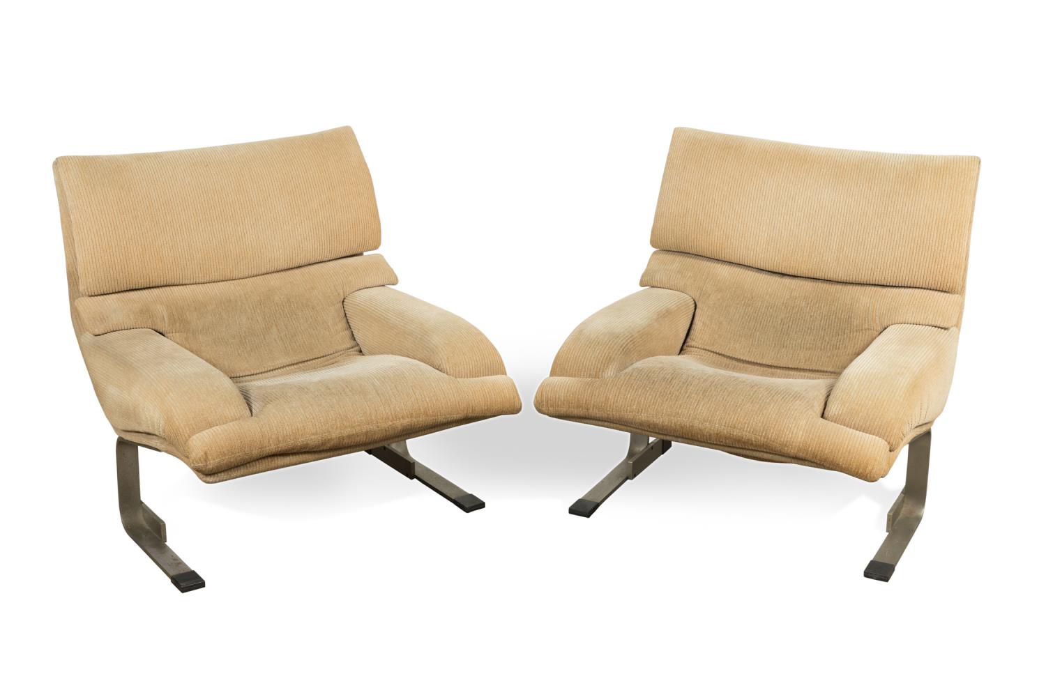 PAIR SAPORITI ONDA ARMCHAIRS CA 1975 2bfc24